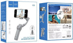 Hoco K24 smartphone gimbal packaging with images of a phone and person using the device.