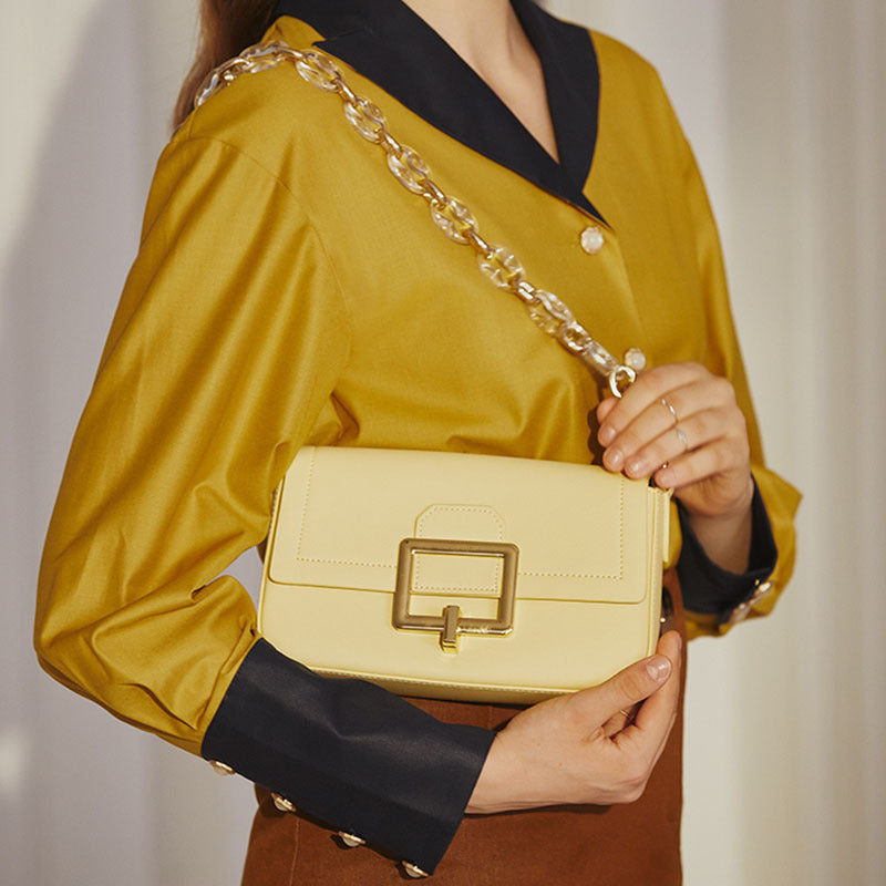 French Minority Genuine Cowhide Crossbody Bag – Luxury Women’s Shoulder Handbag UAE