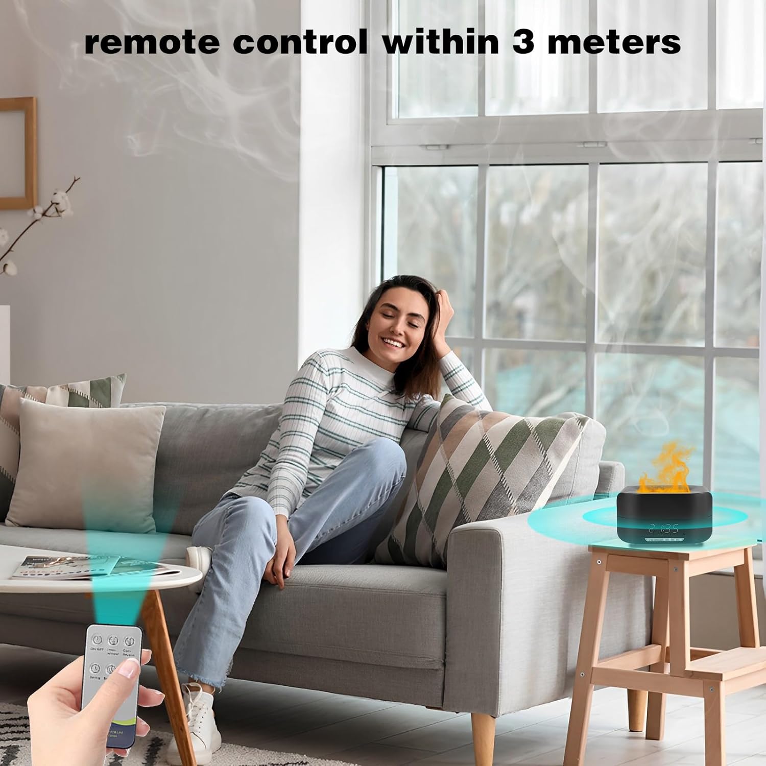 Bluetooth Speaker Alarm Clock Humidifier – 3-in-1 Smart Bedside Gadget | UAE