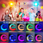 Smart LED Table Lamp Wireless Charger, Night Light, Alarm Clock, and Bluetooth Speaker