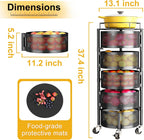 360° Rotating Fruit & Vegetable Basket Bowls with Wheels | Souqazam