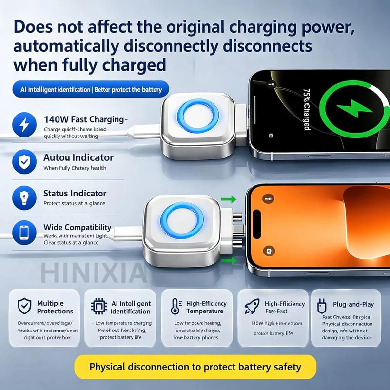 Auto Eject Charging Separator for Type-C phones

USB Type-C Smart Charging Protector

Automatic Charging Cut Off Adapter

Battery Protection Charging Accessory

Fast Charging Type-C Adapter UAE

USB-C Overcharge Protection Device

Smart Type-C Charging Separator

Portable Type-C Battery Saver