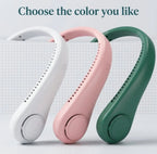 Bladeless Neck Hanging Fan – Hands-Free 360° Personal Cooler