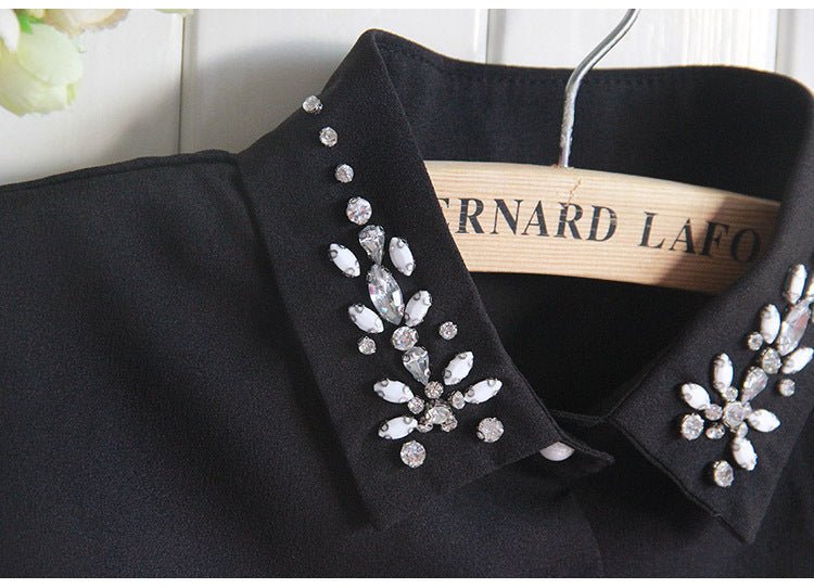 Chiffon Rhinestone Fake Collar Shawl for Women UAE | Souqazam
