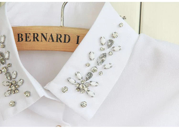 Chiffon Rhinestone Fake Collar Shawl for Women UAE | Souqazam