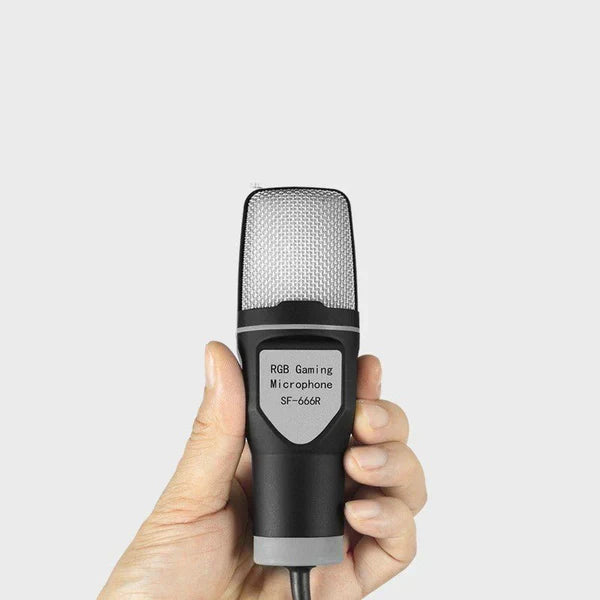 RGB Esports Desktop Microphone – SF-666R Capacitor Gaming Mic with Noise Reduction | Souqazam UAE