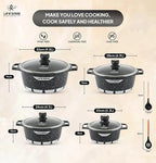 Cookware Set © – Multi-Hob Compatible, Quick Heating & Easy-Clean Pots and Pans