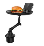 3-in-1 Car Cup Holder Food Tray with Phone Stand – Swivel Design | Souqazam UAE