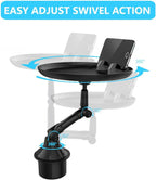 3-in-1 Car Cup Holder Food Tray with Phone Stand – Swivel Design | Souqazam UAE