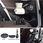 3-in-1 Car Cup Holder Food Tray with Phone Stand – Swivel Design | Souqazam UAE