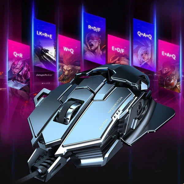 MK500 Forerunner Wired Esports Gaming Mouse – 12000 DPI, Weighted, Macro, Silent | Souqazam UAE