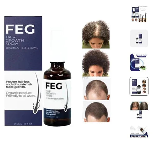 FEG Hair Growth Spray – Natural Hair Thickening & Scalp Repair | Souqazam UAE