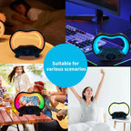 6-in-1 Smart LED Table Lamp with Wireless - مصباح ذكي 6 في 1 مع شاحن وسماعة