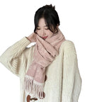 Double-Sided Thick Warm Cashmere-Like Scarf – Soft & Cozy Wrap for Winter | Souqazam UAE