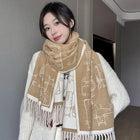 Double-Sided Thick Warm Cashmere-Like Scarf – Soft & Cozy Wrap for Winter | Souqazam UAE