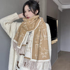 Double-Sided Thick Warm Cashmere-Like Scarf – Soft & Cozy Wrap for Winter | Souqazam UAE