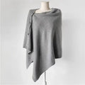 Elegant Wool Slant Cape Scarf for Women – Warm Winter Shawl UAE Edition